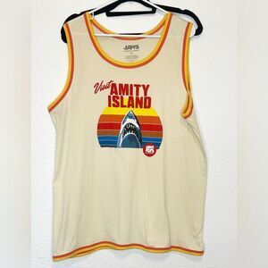 Universal Studios Jaws 50th Anniversary Graphic Tank Top 2XL